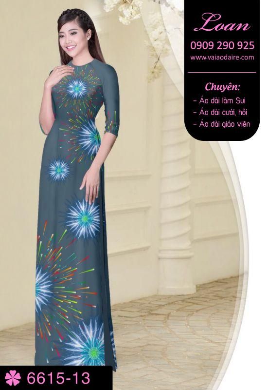 Vải áo dài pháo hoa