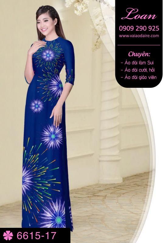 Vải áo dài pháo hoa