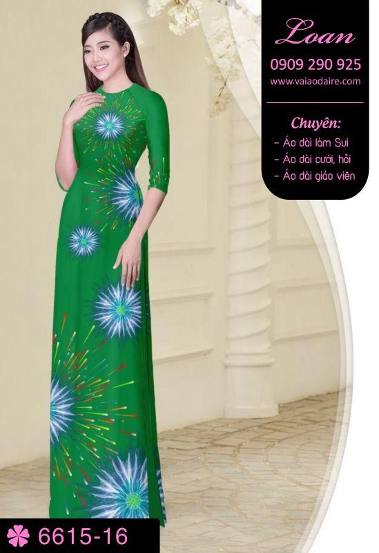 Vải áo dài pháo hoa