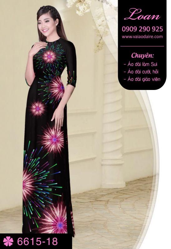 Vải áo dài pháo hoa