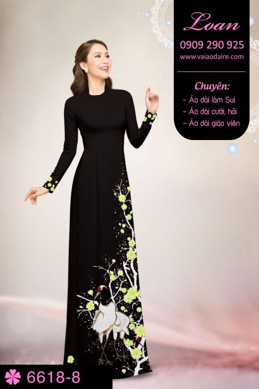 Vải áo dài chim Hạc