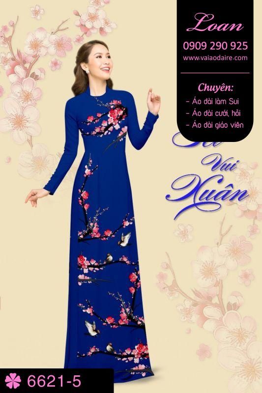 Vải áo dài cành đào