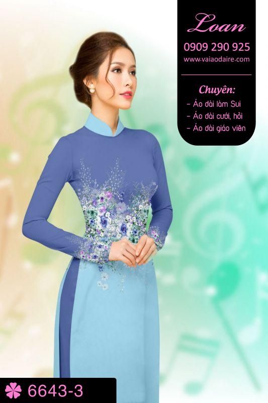 Vải áo dài phong cảnh