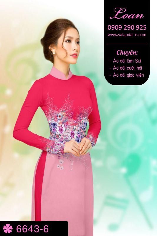 Vải áo dài phong cảnh