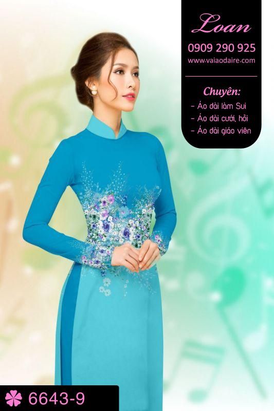 Vải áo dài phong cảnh