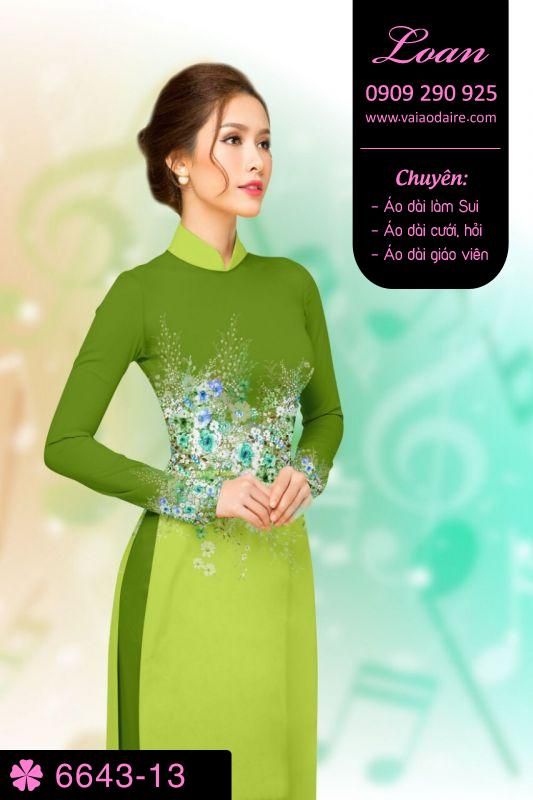 Vải áo dài phong cảnh