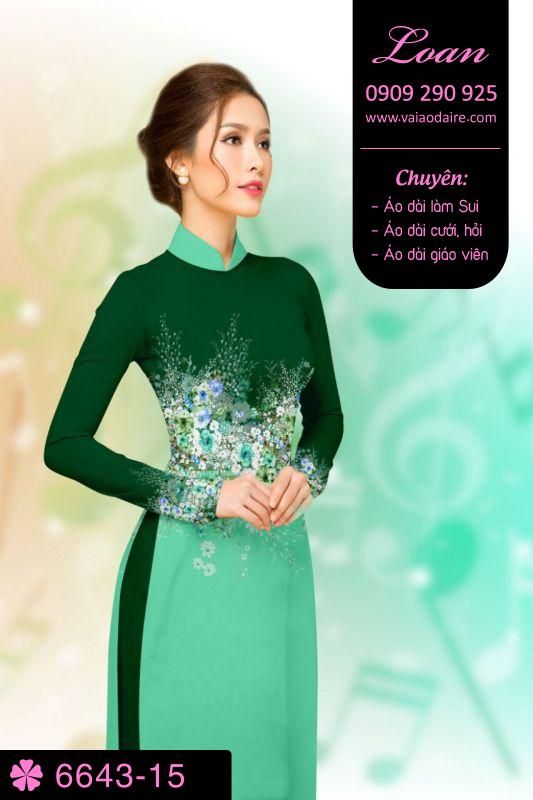 Vải áo dài phong cảnh