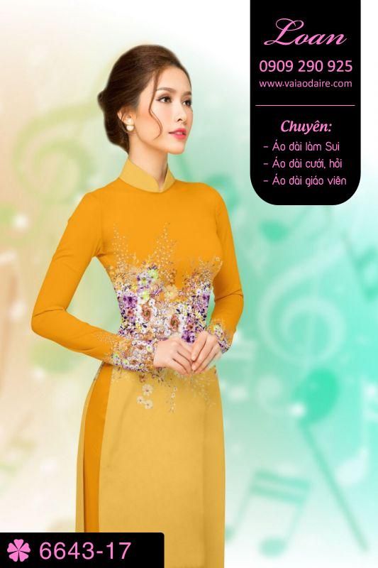Vải áo dài phong cảnh