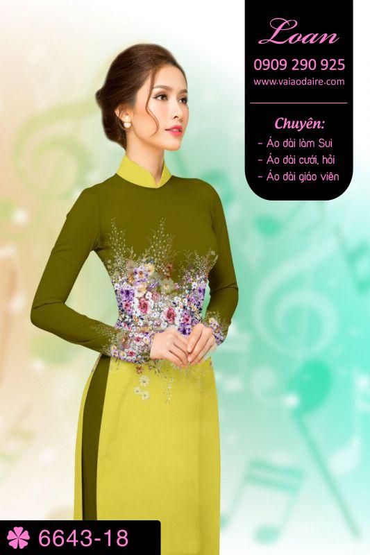 Vải áo dài phong cảnh