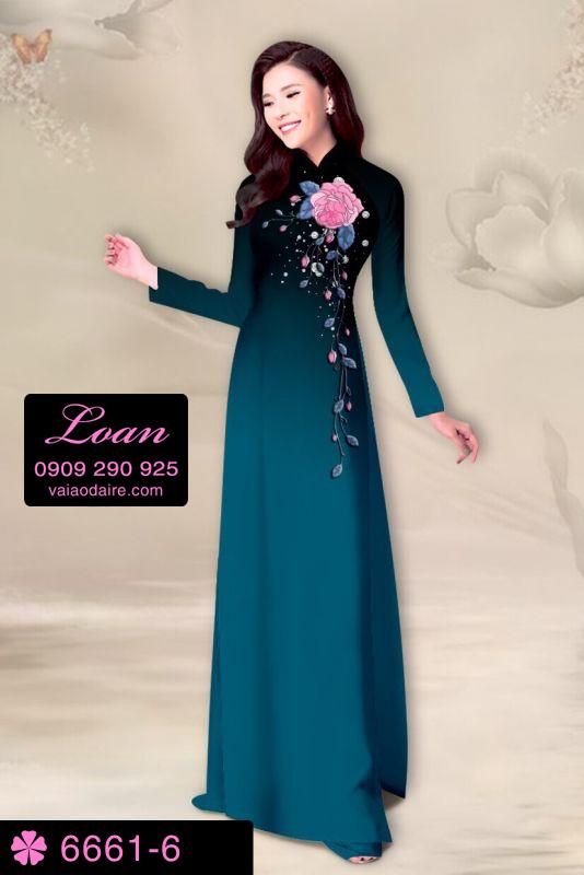 Vải áo dài hoa dây