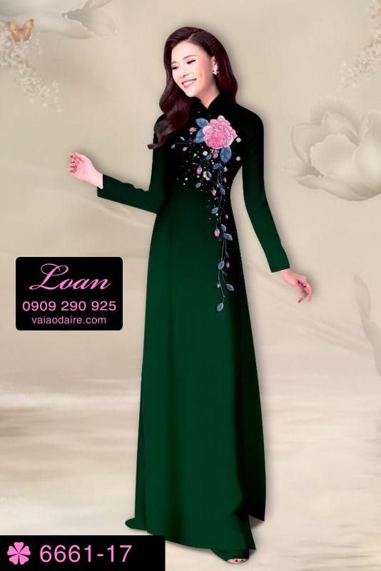 Vải áo dài hoa dây