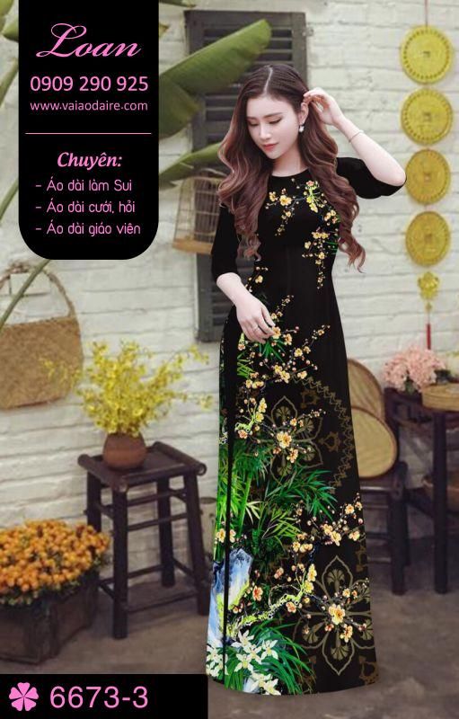 Vải áo dài cành Đào