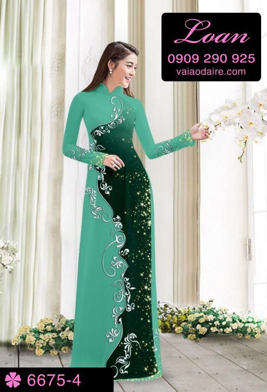 Vải áo dài hoa dây
