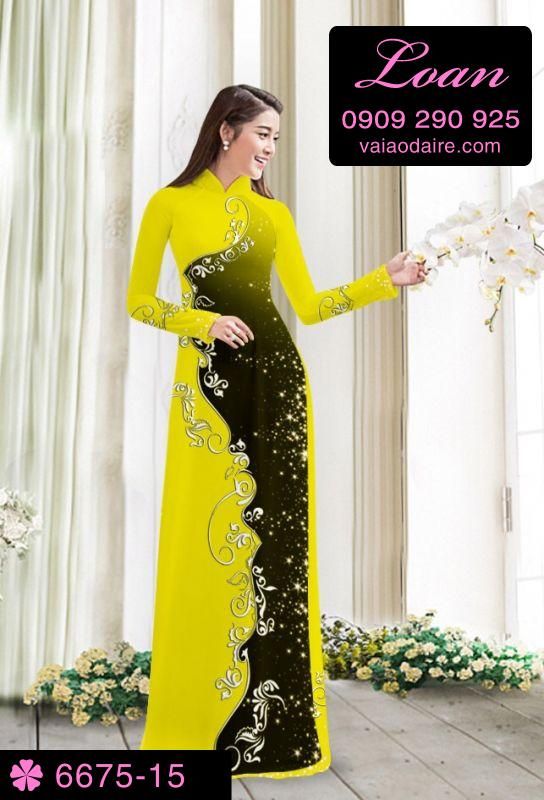 Vải áo dài hoa dây