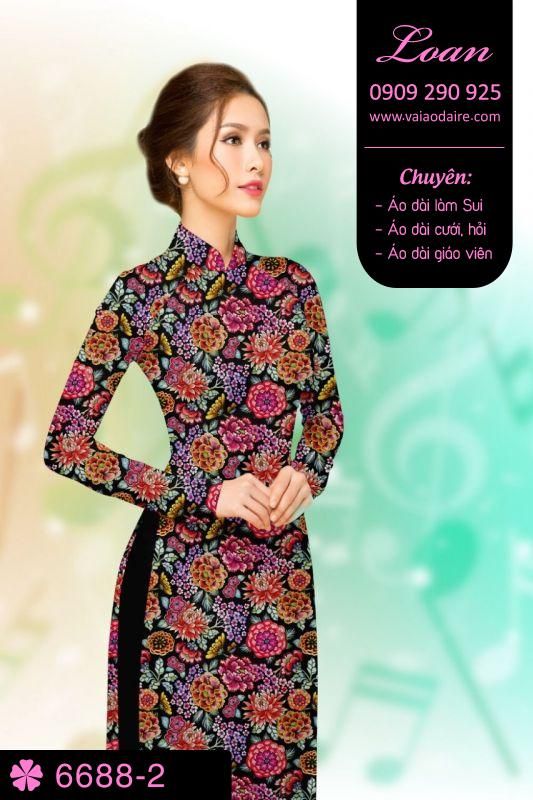 Vải áo dài hoa nhí