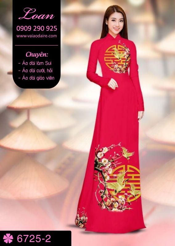 Vải áo dài cành Đào