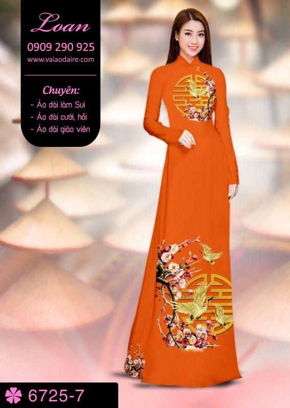 Vải áo dài cành Đào
