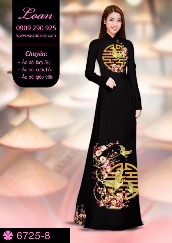 Vải áo dài cành Đào