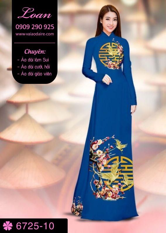 Vải áo dài cành Đào