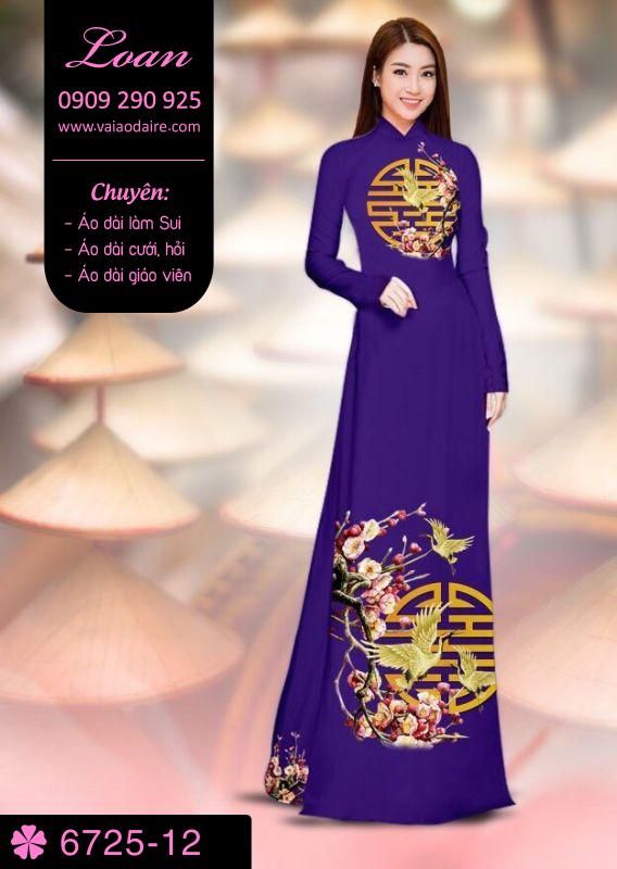 Vải áo dài cành Đào