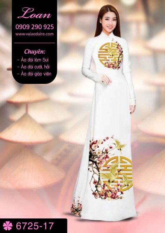 Vải áo dài cành Đào