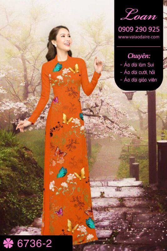 Vải áo dài bươm bướm Vải áo dài bươm bướm