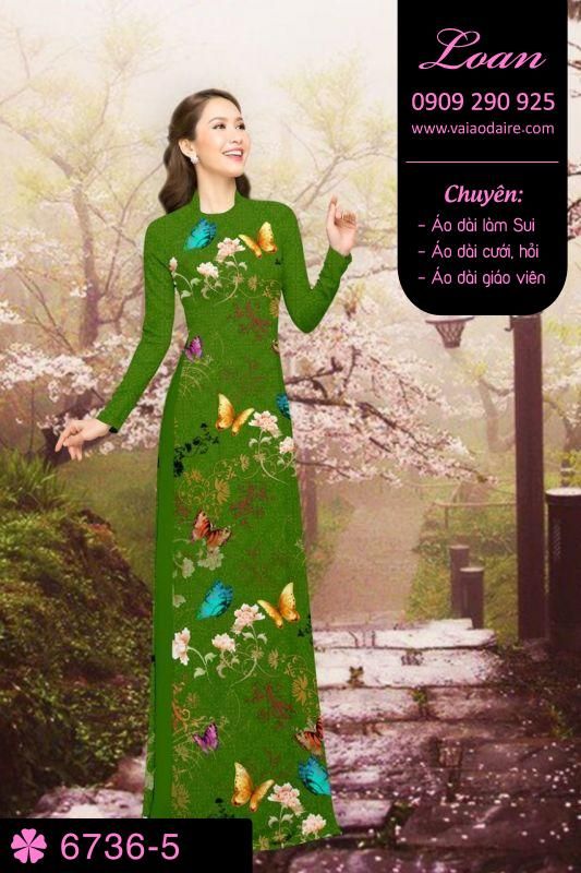 Vải áo dài bươm bướm Vải áo dài bươm bướm
