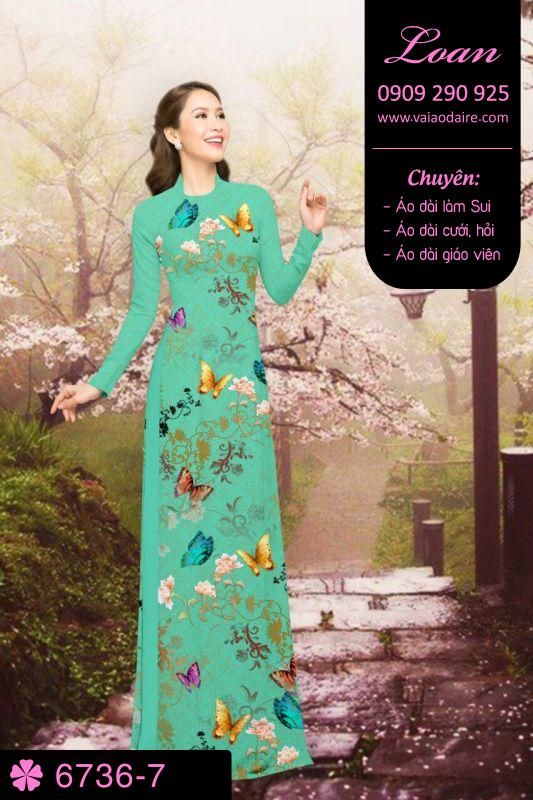 Vải áo dài bươm bướm Vải áo dài bươm bướm