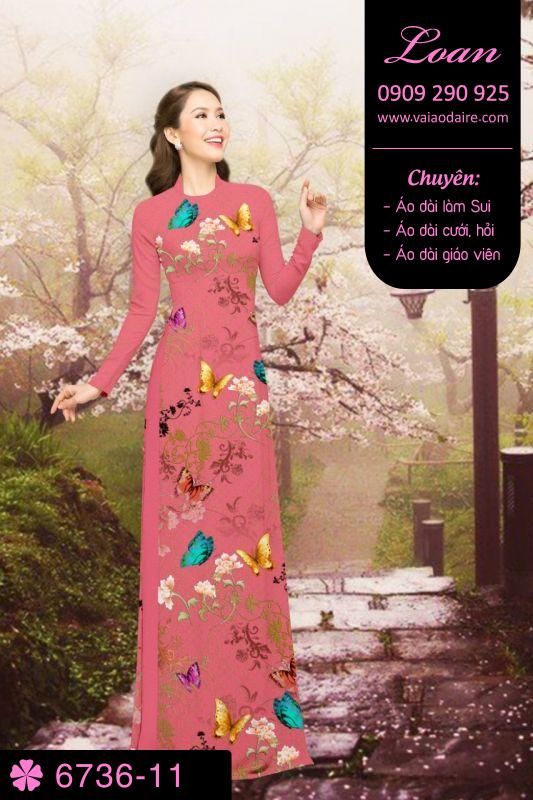 Vải áo dài bươm bướm Vải áo dài bươm bướm