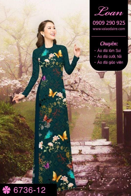 Vải áo dài bươm bướm Vải áo dài bươm bướm
