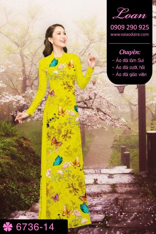 Vải áo dài bươm bướm Vải áo dài bươm bướm