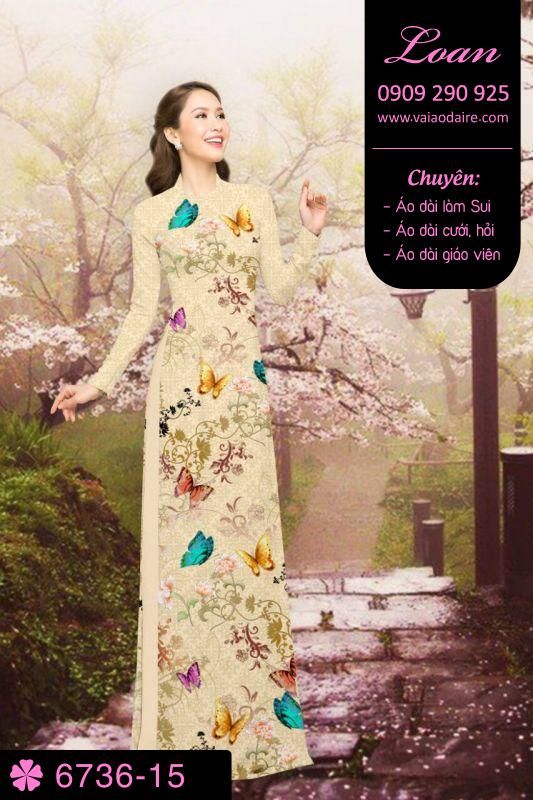 Vải áo dài bươm bướm Vải áo dài bươm bướm