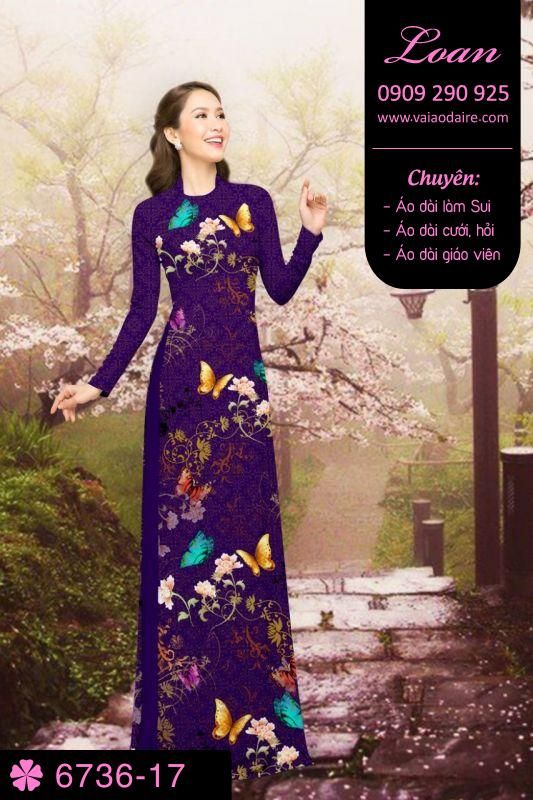 Vải áo dài bươm bướm Vải áo dài bươm bướm