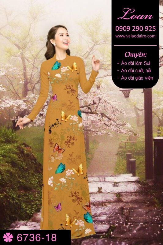 Vải áo dài bươm bướm Vải áo dài bươm bướm