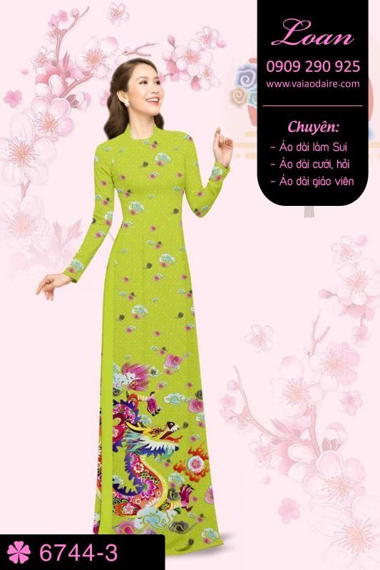 Vải áo dài hình Rồng