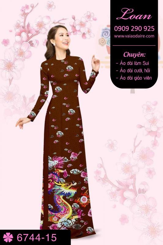 Vải áo dài hình Rồng