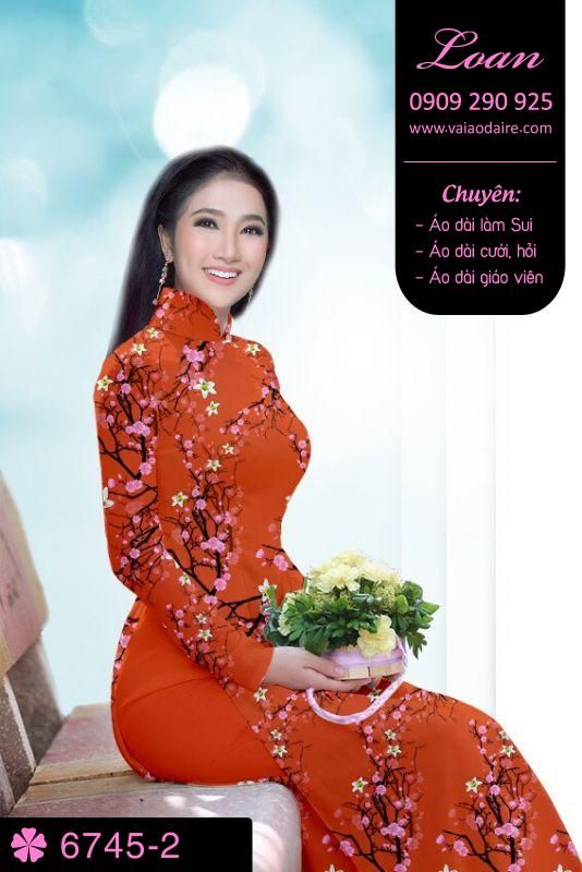 Vải áo dài cành Đào