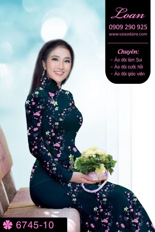 Vải áo dài cành Đào
