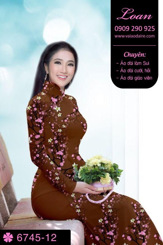 Vải áo dài cành Đào