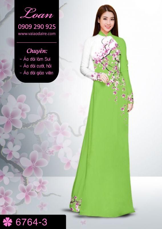 Vải áo dài cành Đào