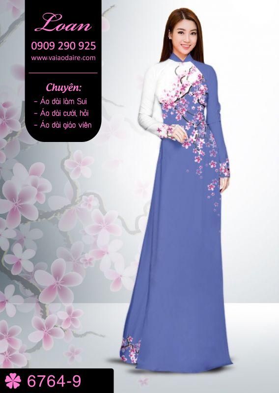Vải áo dài cành Đào