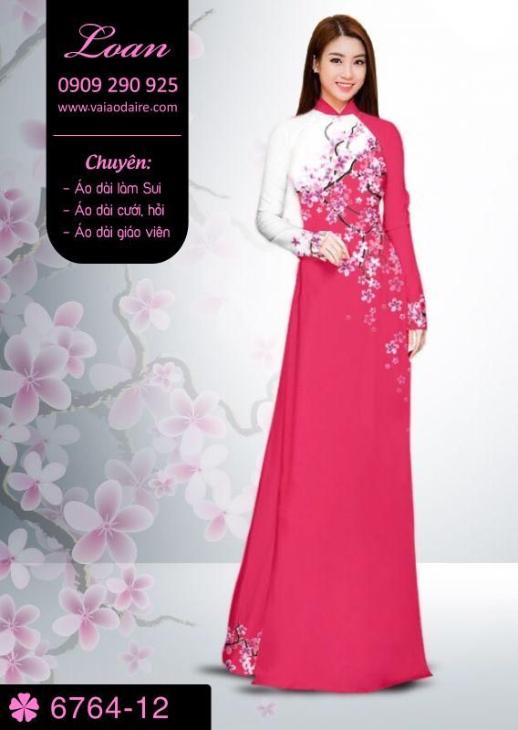 Vải áo dài cành Đào
