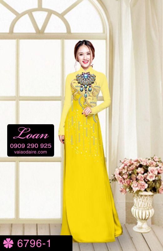 Vải áo dài họa tiết đá quí