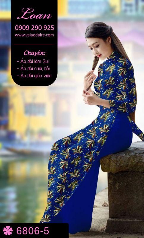 Vải áo dài hoa nhí