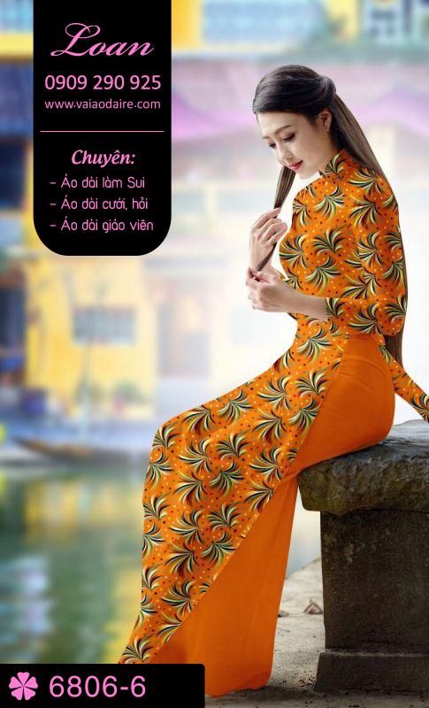 Vải áo dài hoa nhí