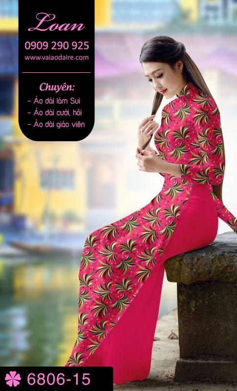 Vải áo dài hoa nhí