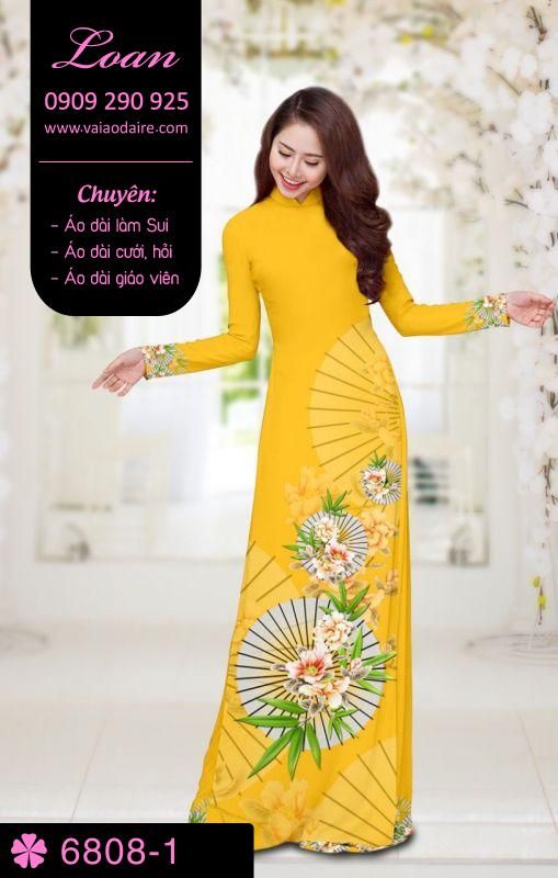 Vải áo dài hoa và dù Vải áo dài hoa và dù