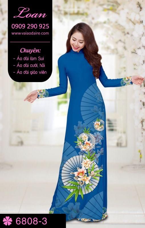 Vải áo dài hoa và dù Vải áo dài hoa và dù