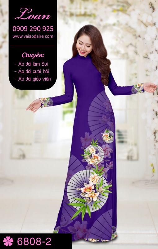 Vải áo dài hoa và dù Vải áo dài hoa và dù