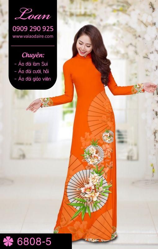 Vải áo dài hoa và dù Vải áo dài hoa và dù